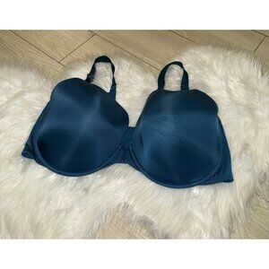 Torrid Curve 360 Back Smoothing T-Shirt Bra Front Close UW Womens 42F Teal Blue